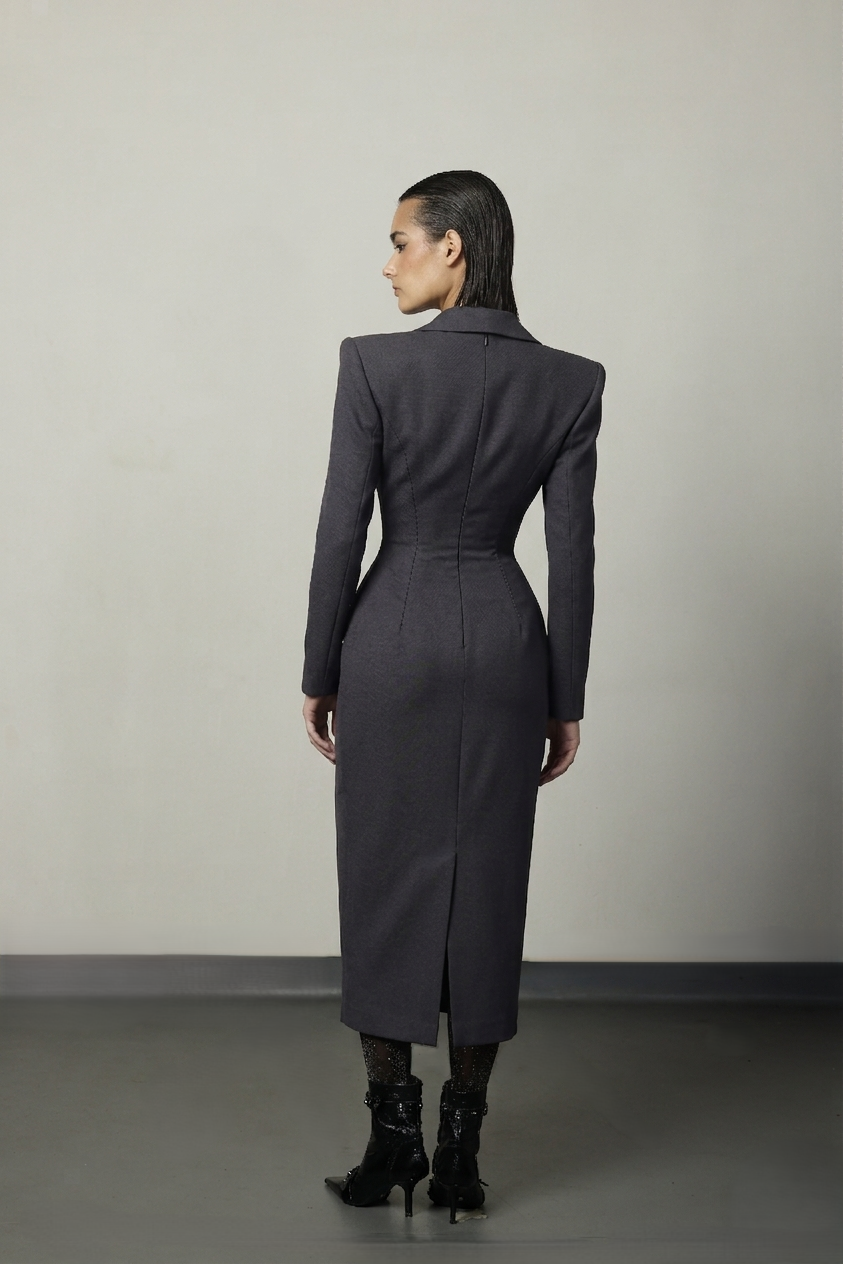 Sovereign Contour Midi Blazer Dress