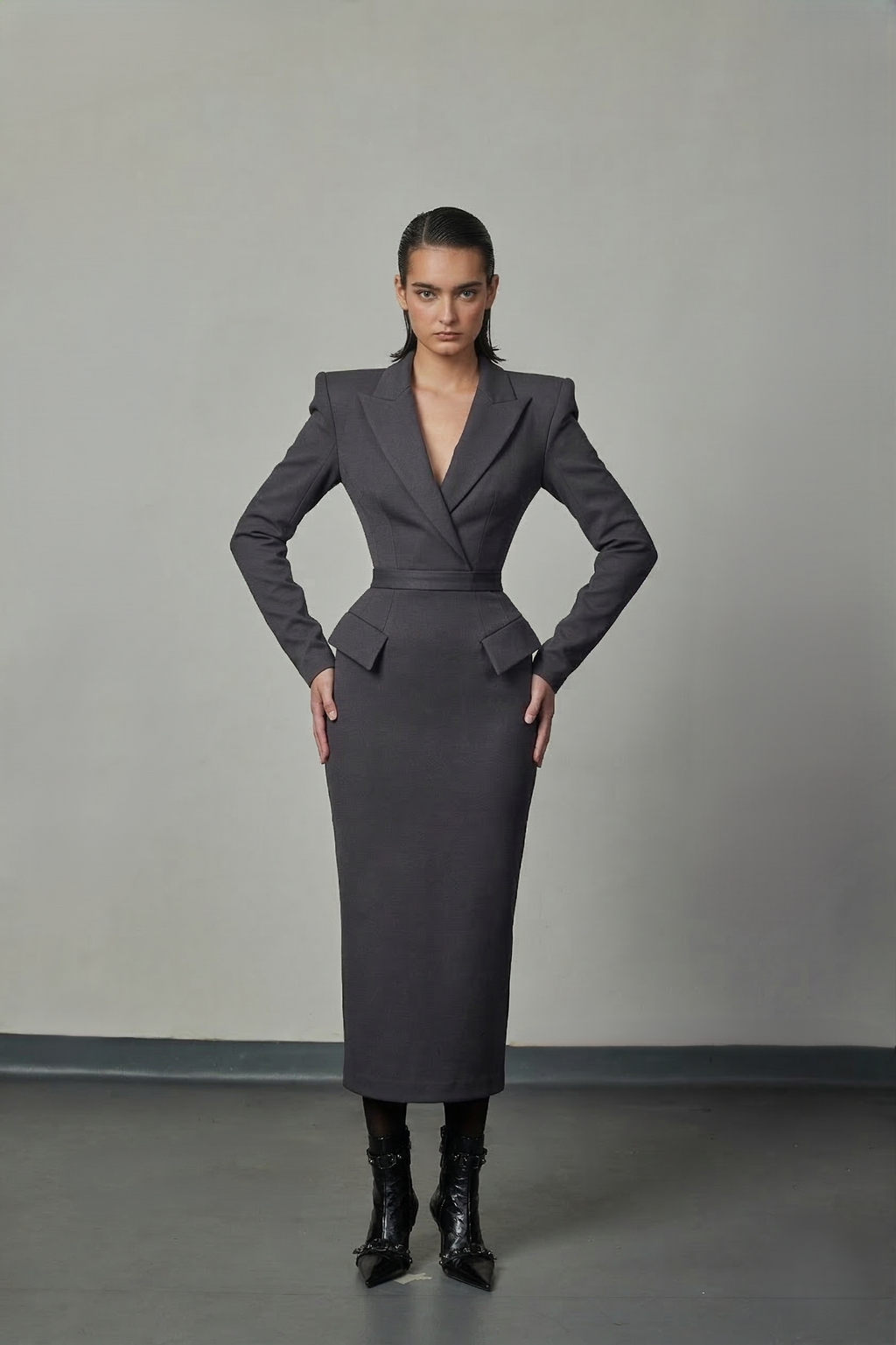 Sovereign Contour Midi Blazer Dress