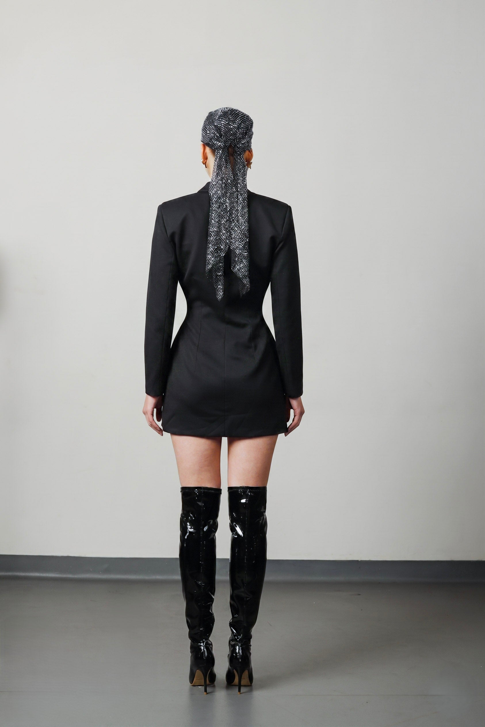 Midnight Ascend Blazer Dress