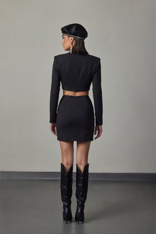 Apex Sculpted Wrap Co-ord Set