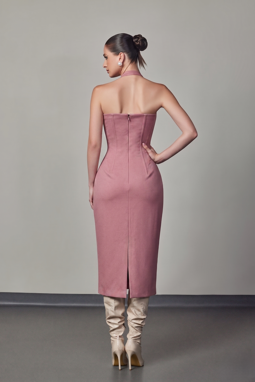 Élan Halter Corset Dress