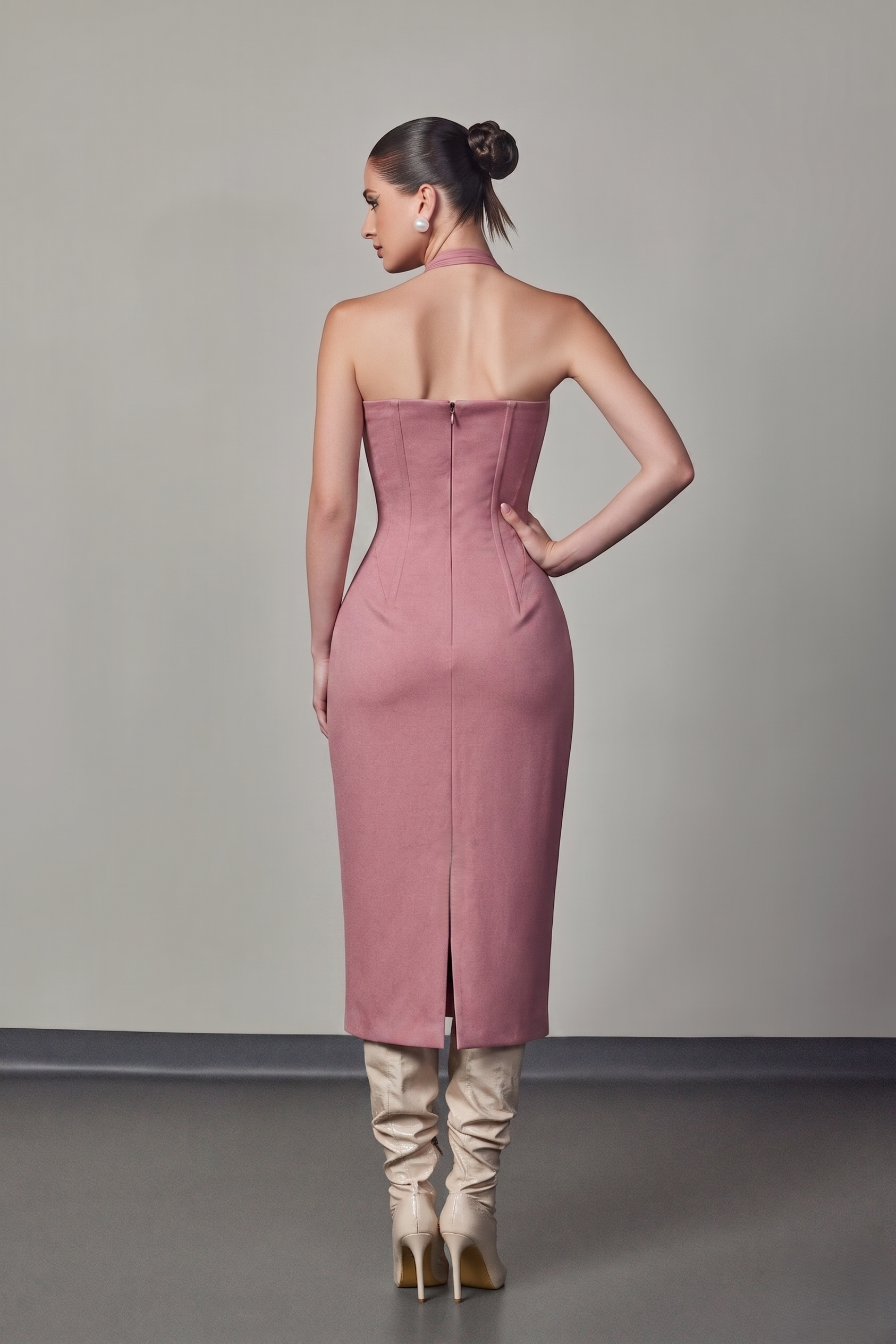 Élan Halter Corset Dress